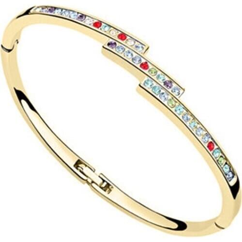 European and American popular foreign trade jewelry Austrian crystal bracelet bracelet - beauty mark 1191-83 (multicolor)