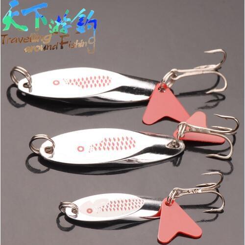 3Pcs 5g 10g 14g Spoon Bait Fishing Lure With Treble Hook Hard Baits Metal Lures Isca Artificial Para Pesca Leurre Peche Souple