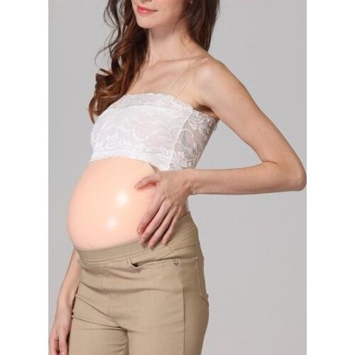 Realistic Fake Belly Realistic Baby Bump Doll Silicone Artificial False Pregnancy Transvestite Crossdress Pregnant Belly