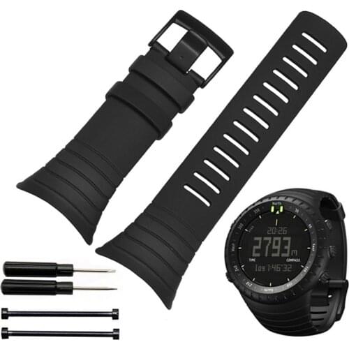 Adjustable Silicone Replacement Watch Band Wrist Strap for Suunto Core Series ремешок для смарт часов
