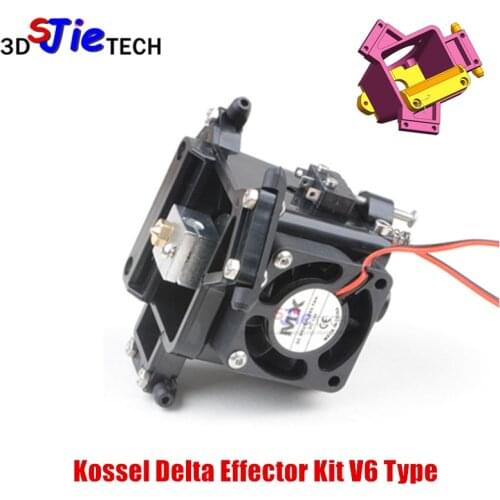 Reprap Kossel Delta Effector full kit/set 1.75/3mm M3 V6 hotend Type Auto Leveler for Kossel Delta 3D printer