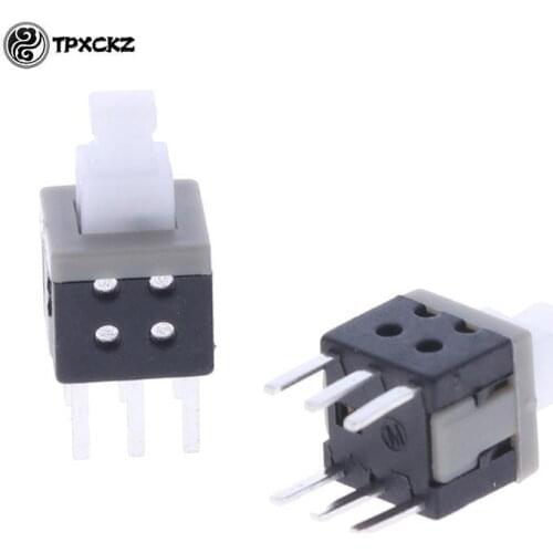 20PCS /set Self-locking Switch Push Button Switch DIP 6 Pins Tactile Buttons 5.8X5.8MM