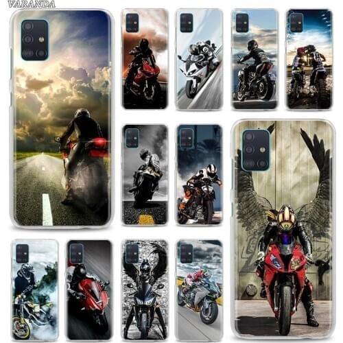 Moto Cross Motorcycle Sports Hard PC Phone Case For Samsung Galaxy A51 A71 A50 A21s A10 A30 A40 A70 A31 A41 A12 A02s Cover Coque