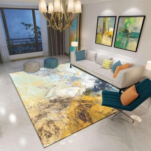 Nordic 3D Abstract Geometry Carpet Living Room Anti-Slip Rugs Sofa Floor Large Rug Bedroom Decorative Mats Kitchen Table Carpets