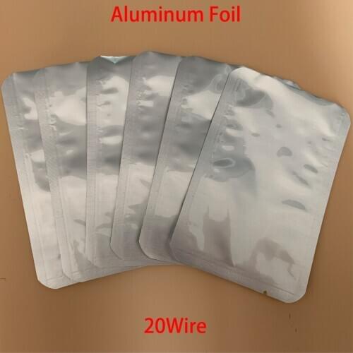 15*22cm 15x22cm 16*23cm 16x23cm Aluminum Foil Open Top Translucent ESD Nut Food Vacuum Anti Static Shielding Pouch Storage Bag