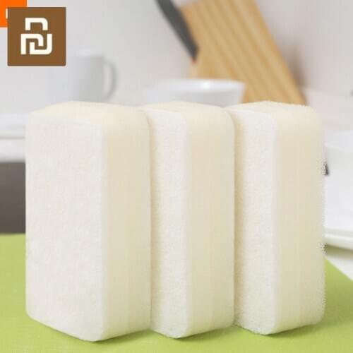 Xiaomi QuanGe 3-layer sponge brush household cleaning tool three-layer composite dishwashing brush Do not hurt your hand