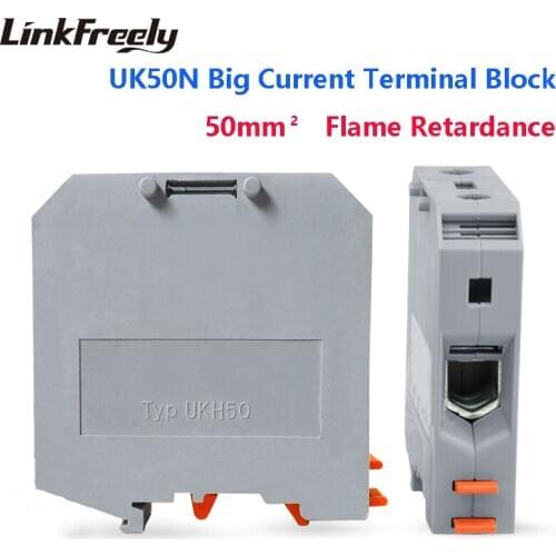 UK50N10pcs Electrical Wire Screw Terminal Connector UK1.5 UK2.5 UK25N UK50N UK95N UK150N UK240N Faston Splice Crimp Terminal