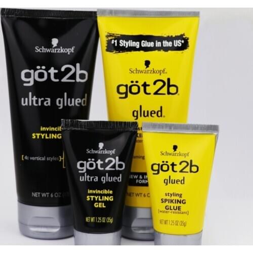 Waterproof got2b glued 1.25 oz / 6 oz Freeze Spray Ultra Glued Invincible Styling Hair Gel