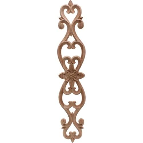 VZLX Wooden Decal Carved Hanging Supplies Corner Appliques Decoration Accessories Miniatures Europe Round Woodcarving Home Decor