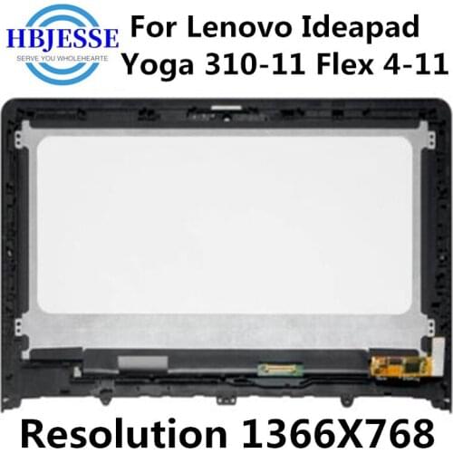 11.6 " HD 1366X768 LED Assembly For Lenovo Ideapad Yoga 310-11 80U2 Flex 4-11 80U3 LCD Display Monitor Panel Module Touch Screen