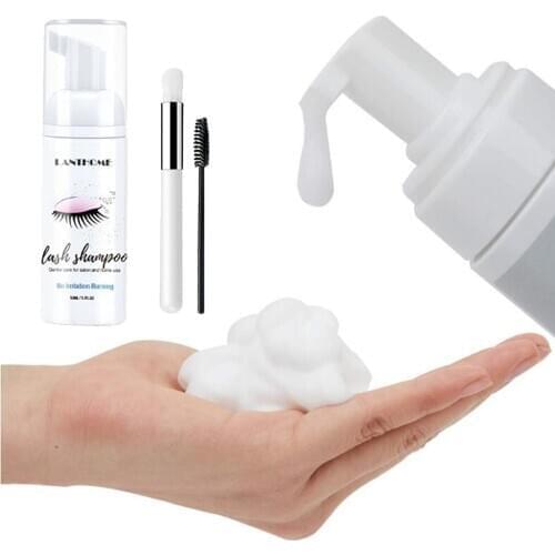 1/2/5/10pcs 50ml Eyelash Shampoo Gentle Cleansing Eyelashes/Grafting Extension Eyelashes Mousse Foam Pro Eyelash Cleaner