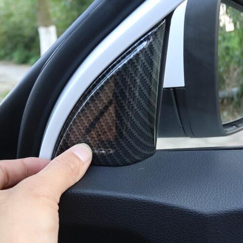 2pcs for MG ZS Car door triangle Decorative frame sticker Car window triangle decorate Protective cover