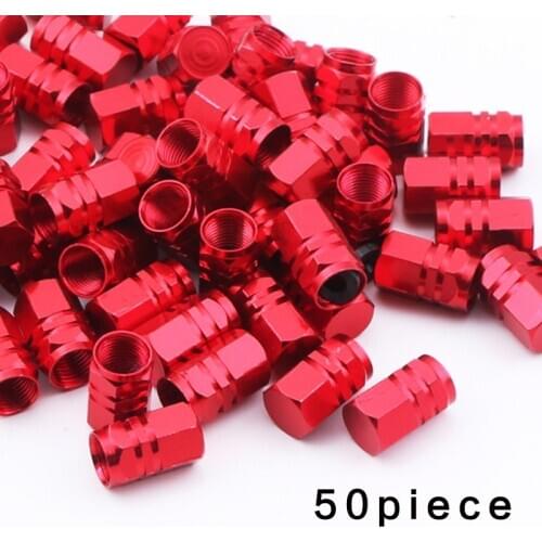 52pc/lot Car Tire Valve Stem caps Theftproof valve caps Car Aluminum Car Wheel Tires Valves Caps Airtight Cover accessoire