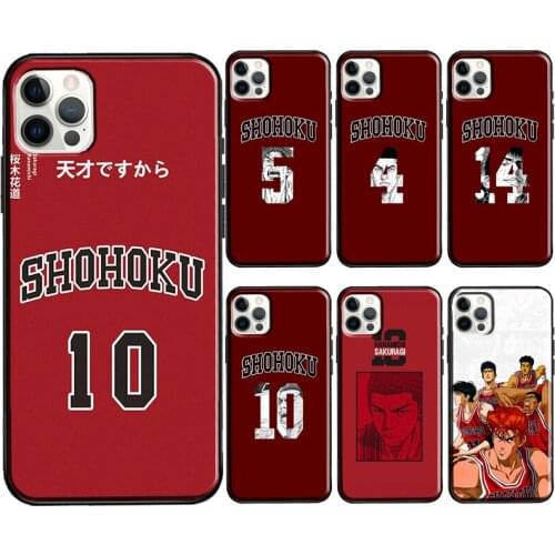 Comic Slam dunk Sakuragi Case For iPhone X XR XS Max 7 8 Plus SE 2020 12 Mini 11 Pro Max Soft Phone Cover Coque