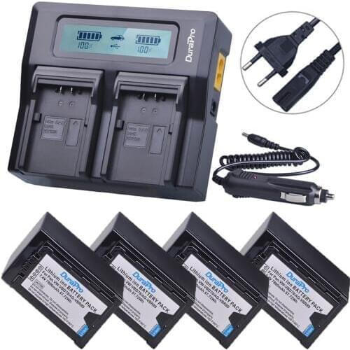 4Pc 7800mAH VW-VBD78 VBD78 AG-VBR89 Battery+LCD Quick Charger for Panasonic AJ-HPX260MC,HPX265MC,PX270,PX285MC,AG-FC100,HC-X1000