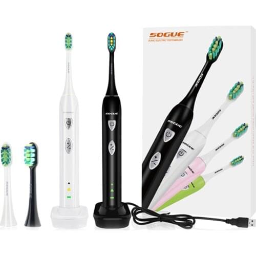 SOGUE Sonic Electric Toothbrush Electronic Maglev Motor USB Charge 1 holder 2 FDA brushhead S51 Escova de Dente Eletrica Sonico