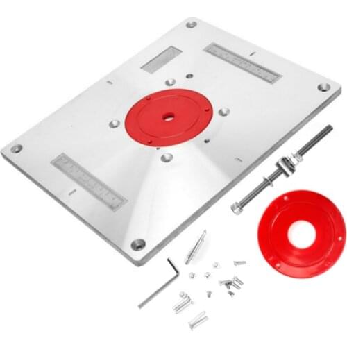 Aluminum Alloy Router Table Insert Plate Trimmer Engraving Machine Bench Router