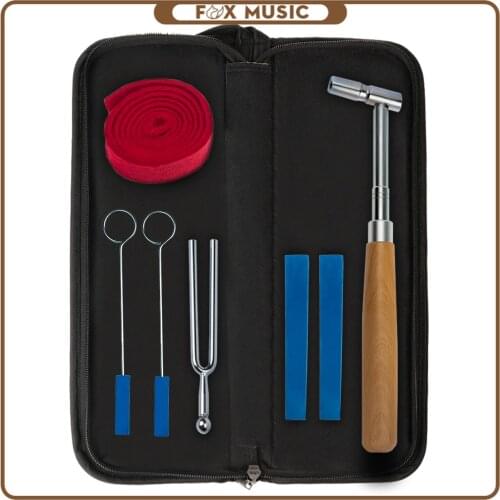 Piano Tuning Kit W/Piano Tuning Hammer Soft Maple Handle Octagonal Core Piano Tuning Lever Tools Kit Mute Hammer DIY Set