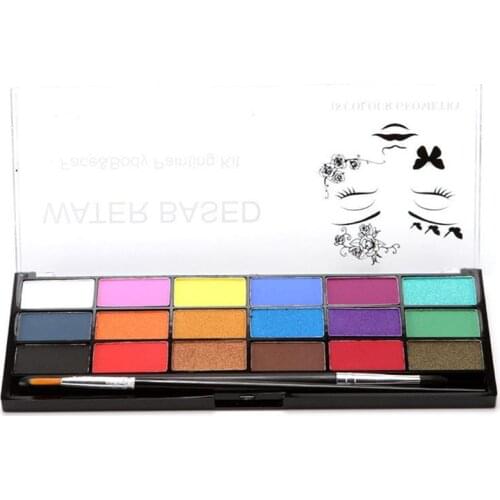 18 Color Boby Art Face Paint Hot Selling Childrens Water-Soluble Quick-Drying Paste Watercolor