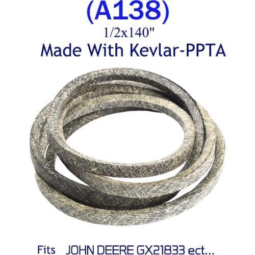 Mower Belt Make With Kevlar Repeated Bending Hot Selling Free Shipping for 110-6892 Lawn Mower Dry Cloth 1/2 "x 19"