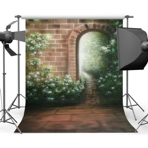 MOCSICKAWhite Floral Photography Background Vintage Oil Paint Backdrops for Portrait Photographers Photo Studio Props CM-0509