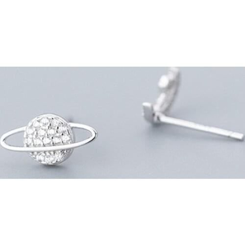Fashion Korean Stud Earrings Planet Universe Star Moon Earrings for Women Jewelry Gift Wholesale