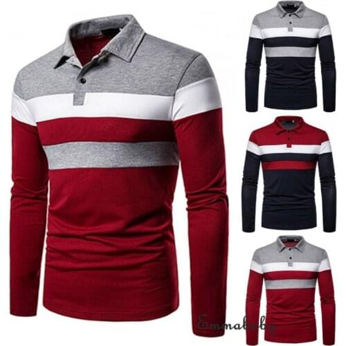 Mens Casual Shirts Long Sleeve Warm Stretch Slim Basic Shirt Striped Print Long Sleeve Shirt S -2XL