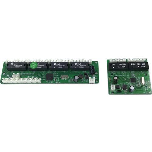 Industrial grade 10/100Mbps wide temperature low power 8 port wiring splitter mini pin typeFor camera access control and bus use