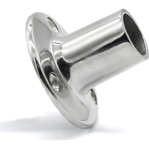 1pc Boat Hand Rail Fitting 90 Degree 22mm 7/8" Round Base Marine Stainless Steel