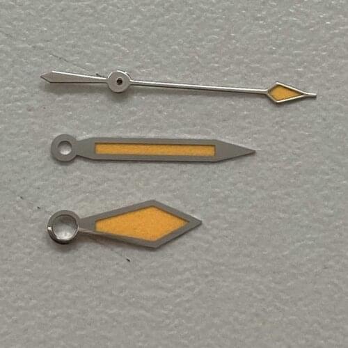 2021 NEW Replacement Watch Pointer Accessories Nh35 Pointer Orange Hand Green Luminous For Nh35 Nh36 Watch Movement Parts