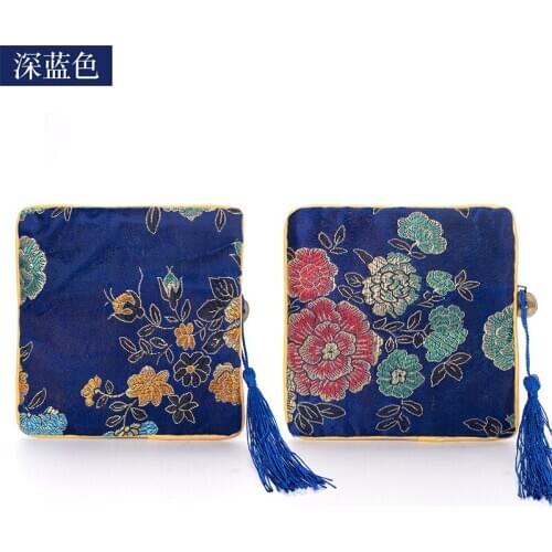 Dark Blue Female Pendent Jewelry Storage Bags Earring Bracelet Ring Jewellery Organizers Showcase 11 Colors Portable Lover Gift