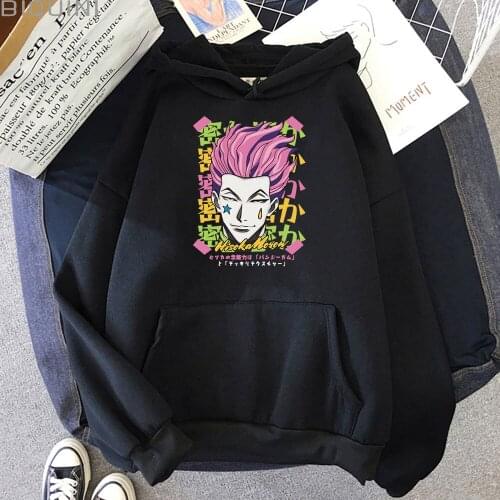 Hisoka Hoodie Oversized Casual Sweatshirt Women Anime Japan Fashion Goth Aesthetic Graffiti Streetwears Pullover Hunter X Hunter