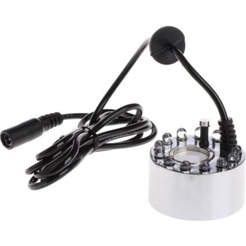 12 LED Colorful Light Ultrasonic Mist Maker Fogger Water Fountain Pond Decor New