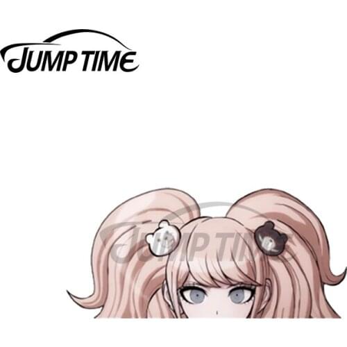 JumpTime 13 x3.3cm For Junko Enoshima Peeker Graffiti Sticker Anime Waterproof Fashion Car Decal Suitable for GTR EVO SX Vehicle