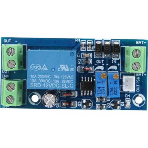 Battery Protector Board Undervoltage Over-Discharge Automatic Charging Control Module DC12V Charging Control Module