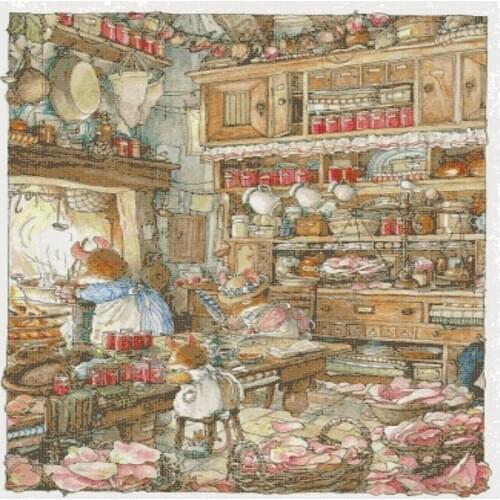 Gold Collection Needlework Rose Petal Cross Stitch Patterns Christmas with 100% Cotton Floss & Free Shipping for Customized Gift