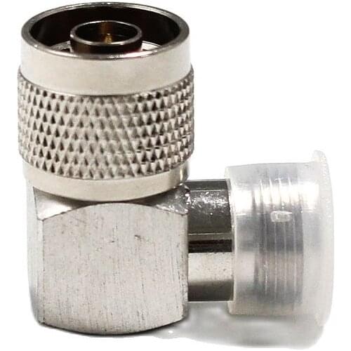 1PC NEW N Male Plug to N type Female RF Coax Adapter Coupler Right Angle Nickelplated wholesale