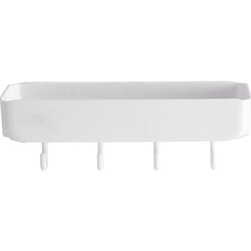 Bathroom Shelf Shower Caddy Organizer Wall Mount Shampoo Rack No Drilling Kitchen Storage Bathroom Accessories