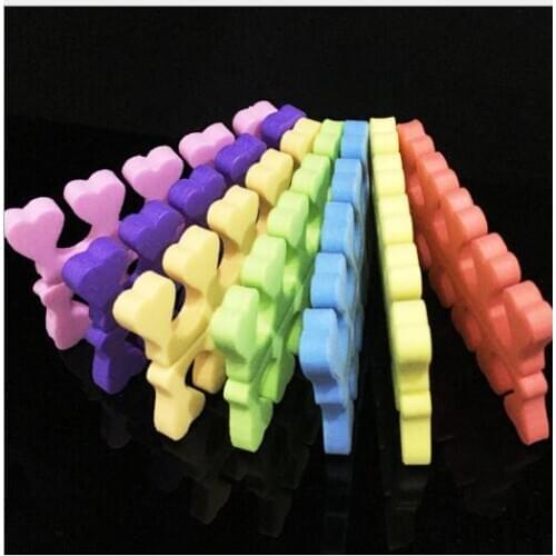 100 pairs/lot random colour EVA toe separator eva toe divider nail care tool manicure free shipping