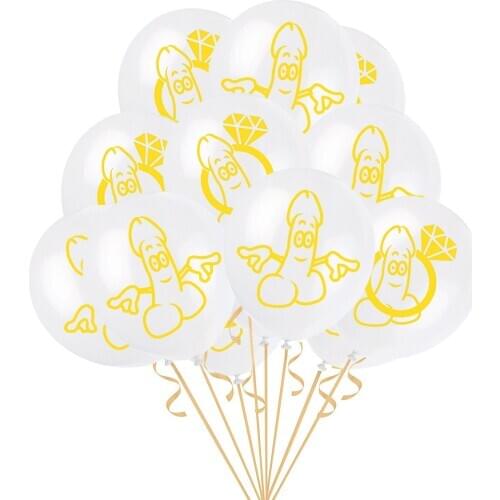 20pcs 12inch Cartoon Diamond Hen Party Latex Balloons DIY Balloon Wedding Women Single Party Bar KTV Home Decor