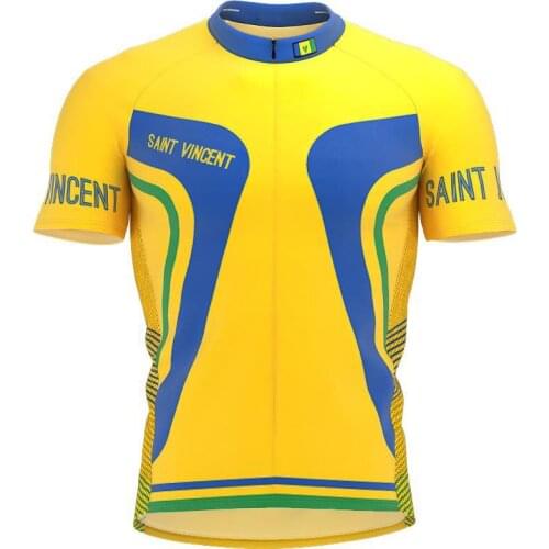 2021 new saint vincent mens full zipper bicycle short-sleeved cycling jersey