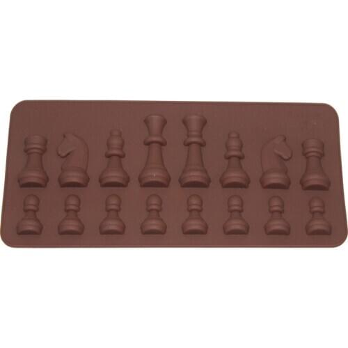 3D International Chess Form Pastry Chocolate Sugar Soap Fondant Silicone Molds Cube Tray Kitchen Baking Cake Decorating Tools