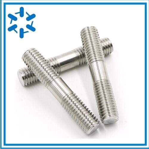 500pcs/lot M6*140 Stainless steel double end Left and right bolts Left and Right hand threads Need to be customized