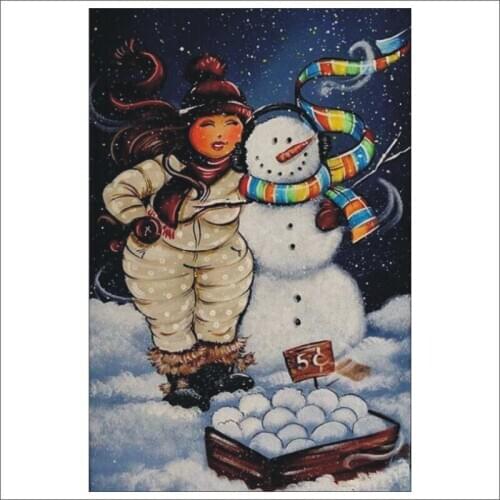 5D DIY Diamond Painting Fat Ladys Life Mosaic Cross Stitch Full Square Drill Painting kit Sticker Home Decoration Gifts T0100