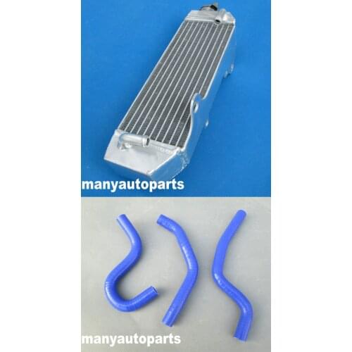 ALUMINUM RADIATOR WITH BLUE HOSE FOR HONDA CR80R/B;CR80 97-2002/CR85R/B;CR85 2003-2008 2004 2005