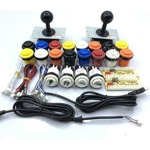 Arcade diy game control board kit Arcade kits Bundle including happ style joystick button for DIY contoller for arcade game