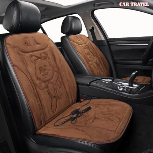 CAR TRAVEL 12V Heated car seat cover for SEAT Ateca LEON Toledo arona exeo IBL Winter Pad Cushions auto styling