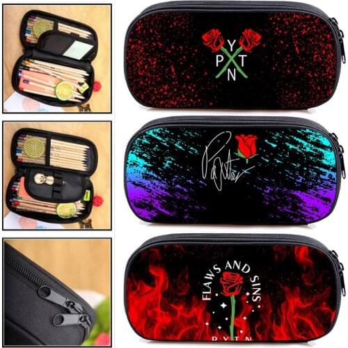 3D PYTN Printed Payton Moormeier Pencilcase School Supplies Cosmetic Bag Women Net Red Pencil Case Kpop Makeup Bag Zipper Pouch