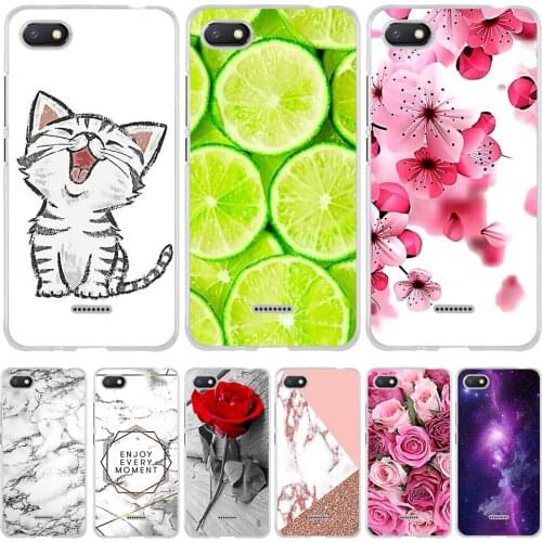For Redmi 6A 6 A Redmi6a Case Soft TPU Silicone Coque For Xiaomi Redmi 6A Cover Cartoon Pattern Capa For Redmi 6A Redmi6a Funda