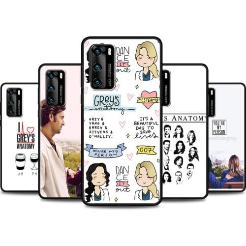 Phone Case For Huawei P40 P30 P20 Pro P10 Lite Soft Cover for huawei P Smart Z Y9a Y7a Y7 P30Lite Shell Greys Anatomy fundas TPU